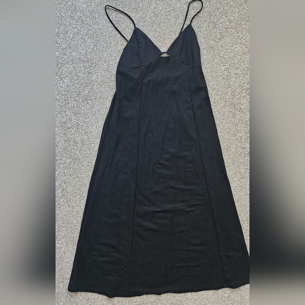 Mango Black Strappy Dress, Size 8